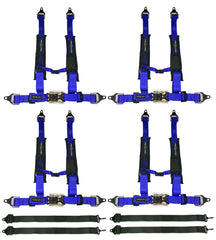 ProGuard Offroad 5-Point Safety Harness – Blue  2" Heavy-Duty Nylon Straps  Universal Safety Belt fits  Polaris, Can-Am, Kawasaki, Yamaha UTV, ATV, SxS. Soft Shoulder Pads (4 PK)