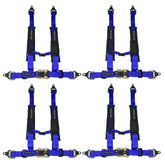 ProGuard Offroad 4-Point Safety Harness – Blue 2" Heavy-Duty Nylon Straps Universal Safety Belt fits Polaris, Can-Am, Kawasaki, Yamaha UTV, ATV, SxS. Soft Shoulder Pads (4PK)