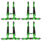 ProGuard Offroad Harnesses 4-Pack Green w/ 2" Nylon Straps, 4 Points of Contact
