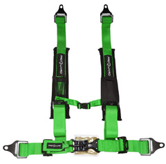 ProGuard Offroad Harness Green with 2" Nylon Straps and 4 Points of Contact - Universal Safety Belt for Polaris, Can-Am, Kawasaki, Yamaha UTVs, ATVs, Side-by-Sides