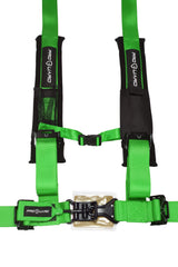 ProGuard Offroad Harness Green with 2" Nylon Straps and 4 Points of Contact - Universal Safety Belt for Polaris, Can-Am, Kawasaki, Yamaha UTVs, ATVs, Side-by-Sides