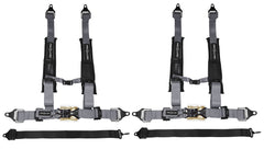 ProGuard Offroad Harness Gray with 2" Nylon Straps and 5 Points of Contact (2 Pck) - Universal Safety Belt fits Polaris, Can-Am, Kawasaki, Yamaha UTVs, ATVs, Side-by-Sides