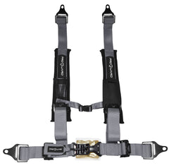 ProGuard Offroad Harnesses Gray with 2" Nylon Straps & 4 Points of Contact - Universal Safety Belts fits Polaris, Can-Am, Kawasaki, Yamaha UTVs, ATVs, Side-by-Sides