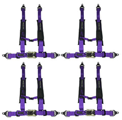 ProGuard Offroad Harness Purple with 2" Nylon Straps and 4 Points of Contact (4 Pck) - Universal Safety Belt fits Polaris, Can-Am, Kawasaki, Yamaha UTVs, ATVs, Side-by-Sides