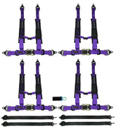ProGuard Offroad (4) Harnesses Purple 2" Straps 5 Points of Contact Bypass Clip