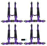 ProGuard Offroad (4) Harnesses Purple 2" Straps 4 Points of Contact Bypass Clip