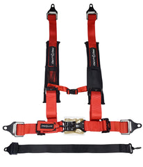 ProGuard Offroad Harness Red with 2" Nylon Straps and 5 Points of Contact - Universal Safety Belt fits Polaris, Can-Am, Kawasaki, Yamaha UTVs, ATVs, Side-by-Sides