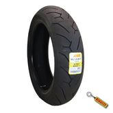 Pirelli Diablo Rosso II 180/55 ZR 17 M/C (73W) TL Rear Motorcycle Tire - High Performance, Durable, and Reliable: Sport Performance for Road Use with Keychain