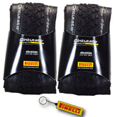 Pirelli Cinturato Gravel M TLR 45-584 (650 x 45c) Race Bicycle Tire - SpeedGrip Compound, Clincher Type, Tubeless Ready Bike Tire with Keychain 650x45c (2 Pack)