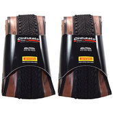 Pirelli Cinturato Gravel H TLR Classic 45-622 (700 x 45c) Road Bicycle Tire - SpeedGrip Compound, Clincher Type, Tubeless Ready Bike Tire with Keychain 700x45c (2 Pack)