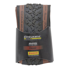 Pirelli Cinturato Gravel M TLR Classic 50-584 (650 x 50c) Road Bicycle Tire - SpeedGrip Compound, Clincher Type, Tubeless Ready Bike Tire 650x50c