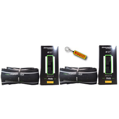 Pirelli Cinturato Velo TLR Reflective 35-622 (700 x 35c) Road Bicycle Tire - Armour Tech, Clincher Type, Tubeless Ready Bike Tire with Keychain 700x35c (2 Pack)