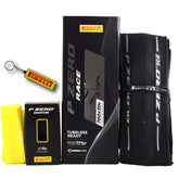 Pirelli P ZERO Race TLR 30-622(700x30c) & SmarTUBE 23/32-622 700C Road Bike Tire & Presta Tube Set- Lightweight, Bicycle Tire & Tube Set for Road Racing - SmartEVO Compound w/Keychain
