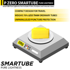 Pirelli P ZERO Race TLR Classic 28-622(700x28c) & SmarTUBE 23/32-622 700C Road Bike Tire & Tube Set-Lightweight, Bicycle Tire & Tube Set for Road Racing-Tan Sidewall, SmartEVO Compound w/Keychain