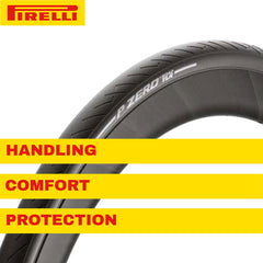 Pirelli P ZERO Road 28-622(700x28c) & SmarTUBE 23/32-622 700C Road Bike Tire & Tube Set- All-Season Performance, High Grip & Durability, Bicycle Tube&Tire Set- w/Keychain