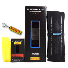 Pirelli P ZERO Race TLR 4S 28-622(700x28c) & SmarTUBE 23/32-622 700C Road Bike Tire & Tube Set-Tubeless Ready, All-Season Performance, High Grip & Durability, Bicycle Tube&Tire Set- w/Keychain