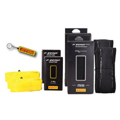 Pirelli P ZERO Road 32-622(700x32c) & SmarTUBE 23/32-622 700C Road Bike Tire & Tube Set- All-Season Performance, High Grip & Durability, Bicycle Tube&Tire Set- w/Keychain (2 Pk)