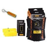 Pirelli Scorpion XC M Orange Label 60-622 (29x 2.4) MTB Bicycle Tire & SmarTUBE 23/32-622 Set- Designed for Hardpacked Courses and Mixed Terrains, 120TPI - Mountain Bike Tire w/Keychain (2 Pk)