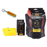 Pirelli Scorpion E-MTB M Red Color Edition (29 x 2.6) Mountain Bicycle Tire & SmarTUBE 23/32-622 Tubeless Tear-Resistant E-MTB Tire for XC Racing Trail & Enduro 60 TPI Mountain Bike w/Keychain (2 Pk)