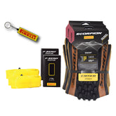 Pirelli Scorpion E-MTB M 65-584 (29 x 2.6) MTB Bicycle Tire & SmarTUBE 23/32-622 - Versatile E-Mountain Bike Tire for Trail and Enduro Use, Mixed Terrain, MTB, 120 TPI E-Bike Tires w/Keychain (2Pk)