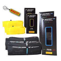 Pirelli P ZERO Race TLR 4S 28-622(700x28c) & SmarTUBE 23/32-622 700C Road Bike Tire & Tube Set-Tubeless Ready, All-Season Performance, High Grip & Durability, Bicycle Tube&Tire Set- w/Keychain (2 Pk)