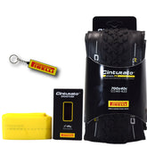Pirelli Cinturato Gravel M TLR 40-622 (700 x 40c) Race Bicycle Tire & 33/45-622 Presta Cinturato SmarTUBE - SpeedGrip Compound, Clincher Type, Tubeless Ready Bike Tire with Keychain