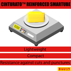 Pirelli Cinturato Gravel M TLR 45-584 (650 x 45c) Race Bicycle Tire & 33/45-584 Presta Cinturato SmarTUBE - SpeedGrip Compound, Clincher Type, Tubeless Ready Bike Tire with Keychain