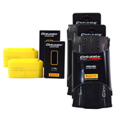 Pirelli Cinturato Gravel H TLR 40-622 (700 x 40c) Road Bicycle Tire & 33/45-622 Presta Cinturato SmarTUBE - SpeedGrip Compound, Tubeless Ready Bike Tire with Keychain (2 Pack Tires & Tubes)