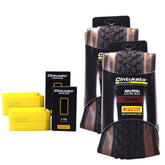 Pirelli Cinturato Gravel M TLR Classic 40-622 (700 x 40c) Road Bicycle Tire & 33/45-622 Presta Cinturato SmarTUBE - SpeedGrip Compound, Tubeless Ready Bike Tire with Keychain (2 Pack Tires & Tubes)