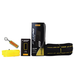 Pirelli P ZERO Race 28-622(700x28c) Color Edition Yellow & SmarTUBE 23/32-622 700C Road Bike Tire & Tube Set-Tubeless Ready, All-Season Performance, High Grip, Bicycle Tube&Tire Set- w/Keychain