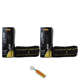 Pirelli P ZERO Race 28-622 (700x28c) Clincher Road Bike Tire - Color Edition Yellow, Tubeless Ready, High Performance, Superior Grip, Stylish Design for Road Bicycles - w/Keychain (2 Pk)