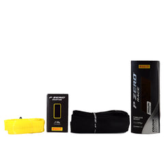 Pirelli P ZERO Race 28-622(700x28c) Color Edition White & SmarTUBE 23/32-622 700C Road Bike Tire & Tube Set-Tubeless Ready, All-Season Performance, High Grip, Bicycle Tube&Tire Set- w/Keychain
