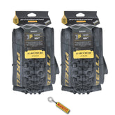 Pirelli Scorpion E-MTB M Gold Color Edition 27.5x2.6 Mountain Bicycle Tire Tubeless High-Performance Tear-Resistant E-MTB Tire for XC Racing Trail & Enduro Riding 60 TPI Mountain Bike w/Keychain(2 Pk)