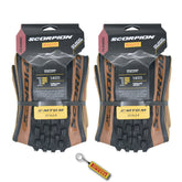 Pirelli Scorpion E-MTB M 65-584 (27.5 x 2.6) MTB Bicycle Tire - Versatile E-Mountain Bike Tire for Trail and Enduro Use, Mixed Terrain, E-Bike MTB, 120 TPI Mountain Bike Tires w/Keychain (2Pk)
