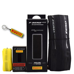 Pirelli P ZERO Road 28-622(700x28c) & SmarTUBE 25/28622 700C Road Bike Tire & Tube Set- All-Season Performance, High Grip & Durability, Bicycle Tube&Tire Set- w/Keychain
