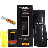 Pirelli P ZERO Race 26-622(700x26c) & SmarTUBE 25/28-622 700C Race Bike Tire & Tube Set- All-Season Performance, High Grip & Durability, Bicycle Tube&Tire Set- w/Keychain