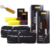 Pirelli P ZERO Race TLR 28-622(700x28c) & SmarTUBE EVO 25/28-622 700C Road Bike Tire & Presta Tube Set- Lightweight, Bicycle Tire & Tube Set for Road Racing - SmartEVO Compound w/Keychain (2Pk)