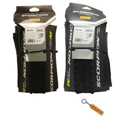 Pirelli Scorpion Sport XC M 29 x 2.2 &  XC M 29 x 2.4 Black Folding Tire for Mountain Bikes - Mixed Terrain Performance, Lightweight and Durable for varied terrain with Pirelli Scorpion Keychain.