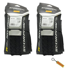 Pirelli Scorpion Sport XC M 29 x 2.4 Black Folding Tire for Mountain Bikes - Mixed Terrain Performance, Lightweight and Durable for varied terrain. With Pirelli Scorpion Keychain.(2 Pack)