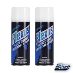 Plexus Aerosol Plastic Cleaner, Protectant, & Polish 13oz Can Made in USA All-in-One Solution for Plastic Surfaces with Sticker (2-Pack)