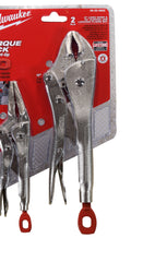 Milwaukee 48-22-3602 2Pc Locking Pliers Set, 6" Long Nose & 10" Curved Jaw