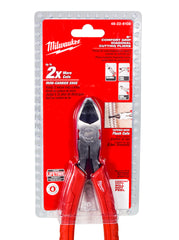 Milwaukee 48-22-6108 8-Inch Hardened Iron Carbide Edge Diagonal Cutting Pliers