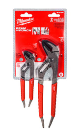Milwaukee 48-22-6330 6" & 10" Comfort Grip Straight Jaw Pliers Set