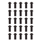 Stop & Go 2075 Mushroom Tire Plugs for Punctures and Flats, 3/4" Length x 5/16" Shaft Diameter, 25 Pack for Tubeless Tires on Motorcycles, ATVs, UTVs, Cars, and Trucks