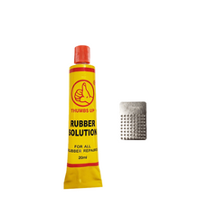 Stop & Go 3003 9 Piece Tube Type Tire Repair Kit with Patches & Rubber Cement for Punctures and Flats on Motorcycle, Scooter, & Utility Trailer (6 Patches)