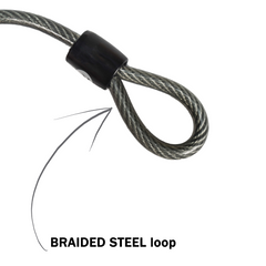 Kryptonite 210412 Kryptoflex 818 Looped Cable and Key Padlock 6'