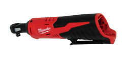 Milwaukee M12 3/8" Cordless Ratchet Kit, 12V, 35 ft-lbs Torque, 250 RPM, with 1.5Ah Battery, Charger, Tool Bag, and 3/8" to 1/4" Adapter, Compact Design (2457-21)