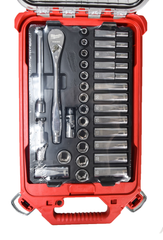 Milwaukee 48-22-9482 3/8 in. Drive Metric Ratchet and Socket Mechanics Tool Set with PACKOUT Case (32-Piece)