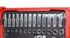 Milwaukee 48-22-9482 3/8 in. Drive Metric Ratchet and Socket Mechanics Tool Set with PACKOUT Case (32-Piece)