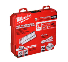 Milwaukee 48-22-9504 1/4" Drive 28pc Ratchet & Socket Set - Metric